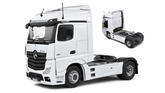 MODELLINO SCALA COMPATIBILE CON MERCEDES ACTROS L TRACTOR TRUCK 2-ASSI 2023 WHITE 1:24 SOLIDO SL2400203