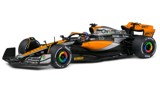 MODELLINO SCALA COMPATIBILE CON McLAREN MCL60 N.81 4th BRITISH GP 2023 O.PIASTRI 1:43 SOLIDO SL4317802