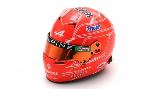 MODELLINO SCALA COMPATIBILE CON CASCO BWT ALPINE ESTEBAN OCON AZERBAIJAN GP 2023 1:5 SPARK MODEL 5HF131