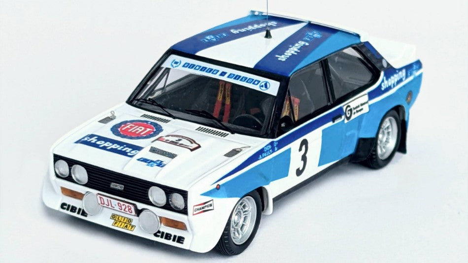 MODELLINO SCALA COMPATIBILE CON FIAT 131 ABARTH 1st ARDENNES 1980 "DIDI"-PAULY 1:43 TROFEU TFRRBE54