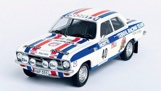 MODELLINO SCALA COMPATIBILE CON OPEL ASCONA 1000 LAKES RALLY 1973 VALTAHARJU-HALM 1:43 TROFEU TFDSN223