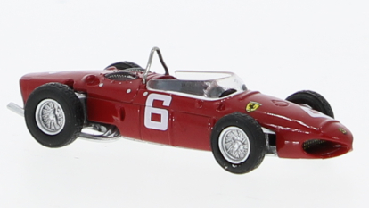 MODELLINO SCALA COMPATIBILE CON FERRARI F156 N.6 SPA 1961 R.GINTHER 1:87 BREKINA BRE22993