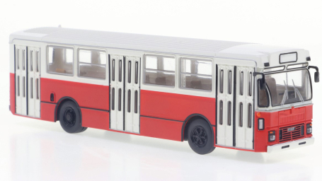 MODELLINO SCALA COMPATIBILE CON FIAT 418 AL AUTOBUS 1972 BEIGE-RED 1:87 BREKINA BRE59952