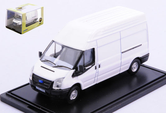 MODELLINO SCALA COMPATIBILE CON FORD TRANSIT LWB HIGH WHITE 1:76 OXFORD OXF76FT006