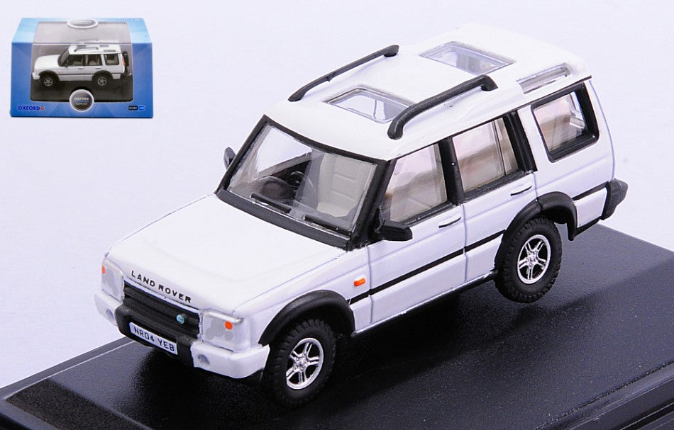 MODELLINO SCALA COMPATIBILE CON LAND ROVER DISCOVERY 2 WHITE 1:76 OXFORD OXF76LRD2004