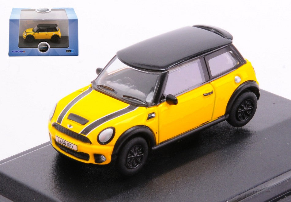 MODELLINO SCALA COMPATIBILE CON NEW MINI YELLOW 1:76 OXFORD OXF76NMN008 MODEL