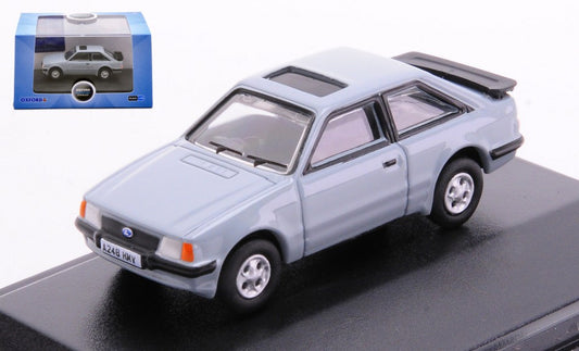 MODELLINO SCALA COMPATIBILE CON FORD ESCORT XR3i NIMBUS GREY 1:76 OXFORD OXF76XR008