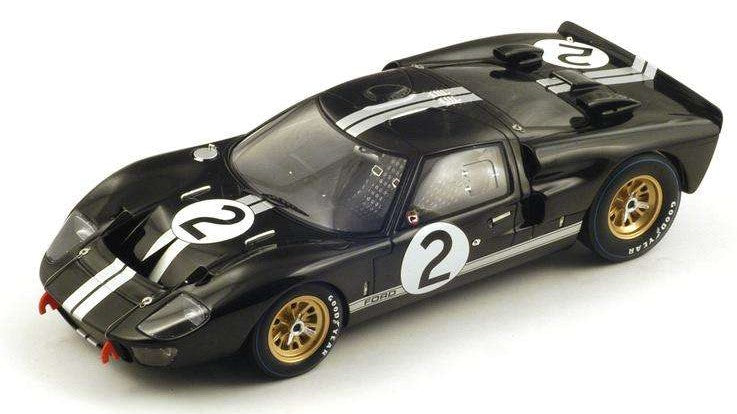 MODELLINO SCALA COMPATIBILE CON FORD MK 2 N.2 WINNER 24 H LE MANS 1966 MC LAREN-AMON 1:18 REPROD. SPARK MODEL 18LM66