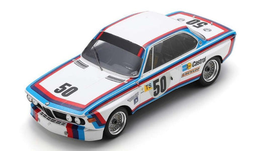 MODELLINO SCALA COMPATIBILE CON BMW 3.0 CSL N.50 24 H LE MANS 1973 C.AMON-H.J.STUCK 1:18 SPARK MODEL 18S858