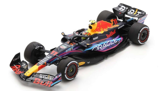 MODELLINO SCALA COMPATIBILE CON RED BULL RB19 N.11 2nd MIAMI GP 2023 SERGIO PEREZ 1:18 SPARK MODEL 18S896