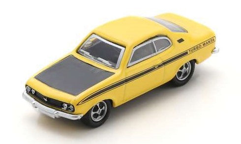 MODELLINO SCALA COMPATIBILE CON OPEL MANTA TURBO YELLOW DIE CAST 1:87 SCHUCO SH452676500