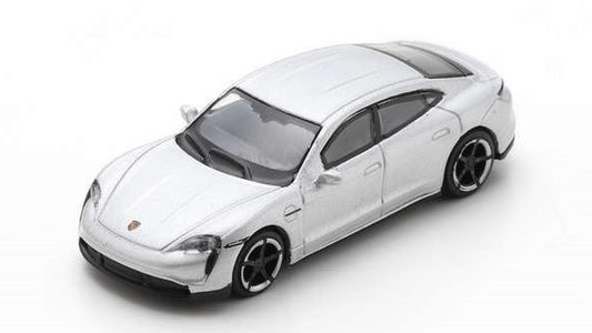 MODELLINO SCALA COMPATIBILE CON PORSCHE TAYCAN TURBO S SILVER DIE CAST 1:87 SCHUCO SH452677400