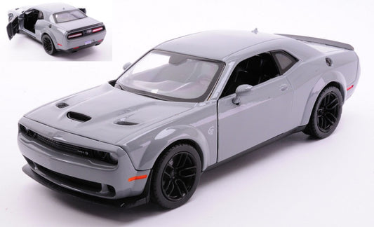 MODELLINO SCALA COMPATIBILE CON DODGE CHALLENGER SRT 2018 GREY 1:24 MOTORMAX MTM79350GY