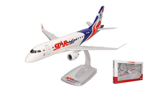 MODELLINO SCALA COMPATIBILE CON EMBRAER E175 STAR AIR 1:100 HERPA HP614160