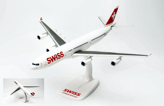 MODELLINO SCALA COMPATIBILE CON AIRBUS A340-300 SWISS INTERNATIONAL AIR LINES 1:200 HERPA HP610117-002