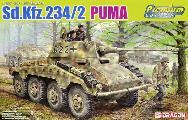 KIT DA MONTARE SCALA COMPATIBILE CON SD.KFZ.234/2 PUMA KIT 1:35 DRAGON D6943