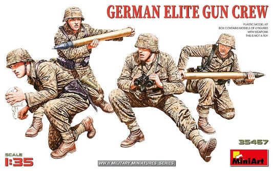 KIT DA MONTARE SCALA COMPATIBILE CON GERMAN ELITE GUN CREW KIT 1:35 MINIART MIN35467