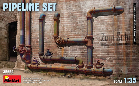 KIT DA MONTARE SCALA COMPATIBILE CON PIPELINE SET KIT 1:35 MINIART MIN35652