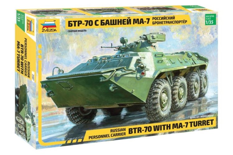 MODELLINO IN SCALA Zvezda COMPATIBILE CON BTR-70 KIT 1:35 MODEL SCALE Z3587 241217