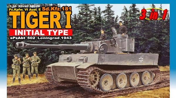 KIT DA MONTARE SCALA COMPATIBILE CON SD KFZ 181 TIGER I KIT DRAGON D6252