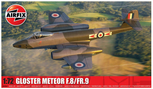 MODELLINO IN SCALA Airfix COMPATIBILE CON GLOSTER METEOR F.8/FR.9 KIT 1:72 MODEL SCALE A04067 241217