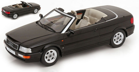 MODELLINO SCALA COMPATIBILE CON AUDI 80 CABRIO 1991 BLACK 1:18 MODELCARGROUP MCG18372