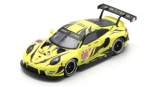 MODELLINO SCALA COMPATIBILE CON PORSCHE 911 RSR-19 N.60 24 H LM 2023 SCHIAVONI-CRESSONI-PICARIELLO 1:87 SPARK MODEL 87S166