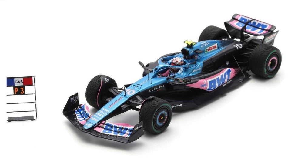 MODELLINO IN SCALA Spark Model COMPATIBILE CON ALPINE A523 N.10 3rd DUTCH GP 2023 PIERRE GASLY WITH PIT BOARD 1:43 MODEL SCALE S8925 241217