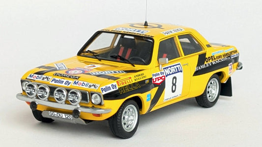 MODELLINO IN SCALA Trofeu COMPATIBILE CON OPEL ASCONA 1000 LAKES RALLY 1975 KULLANG-ANDERSSON 1:43 MODEL SCALE TFDSN225 241217