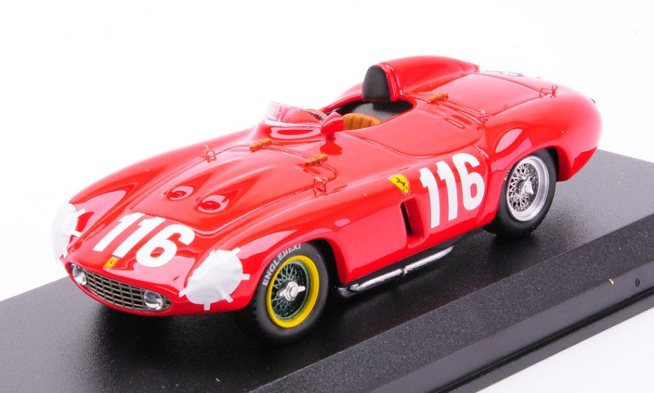 MODELLINO SCALA COMPATIBILE CON FERRARI 857 S N.116 TARGA FLORIO 1955 E.CASTELLOTTI-R.MANZON 1:43 ART MODEL AM0160-2