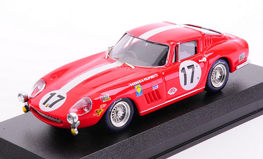 MODELLINO IN SCALA Best Model COMPATIBILE CON FERRARI 275 GTB N.17 24 H LE MANS 1968 J.REY-C.HALDI 1:43 MODEL SCALE BT9365-2 241217