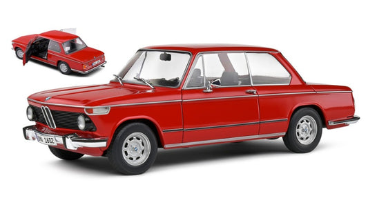 MODELLINO SCALA COMPATIBILE CON BMW 1602 1971 RED 1:18 SOLIDO SL1808601 MODEL