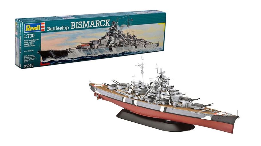 KIT DA MONTARE SCALA COMPATIBILE CON NAVE BISMARCK KIT 1:700 REVELL RV05098