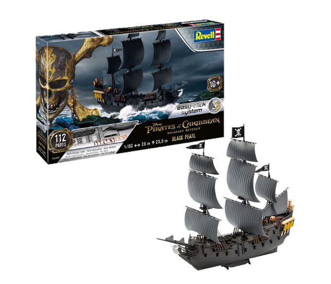 KIT DA MONTARE SCALA COMPATIBILE CON BLACK PEARL KIT 1:150 REVELL RV05499