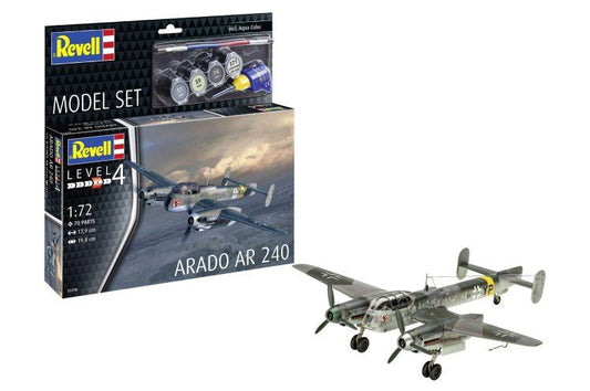 KIT DA MONTARE SCALA COMPATIBILE CON MODEL SET ARADO AR 240 KIT 1:72 REVELL RV63798