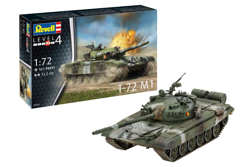 KIT DA MONTARE SCALA COMPATIBILE CON T-72 M1 KIT 1:72 REVELL RV03357 MODEL