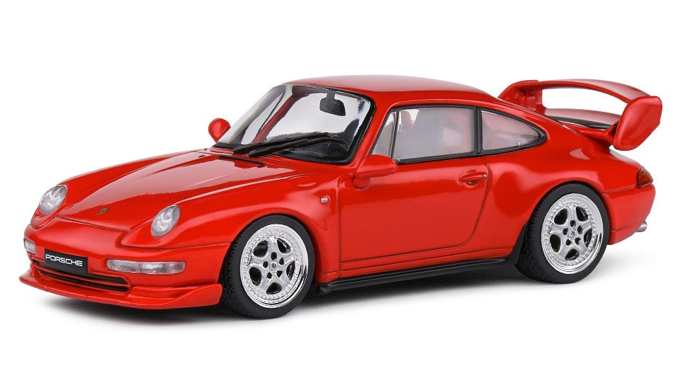 MODELLINO SCALA COMPATIBILE CON PORSCHE 911 993 RS CLUBSPORT COUPE 1993 RED 1:43 SOLIDO SL4313802