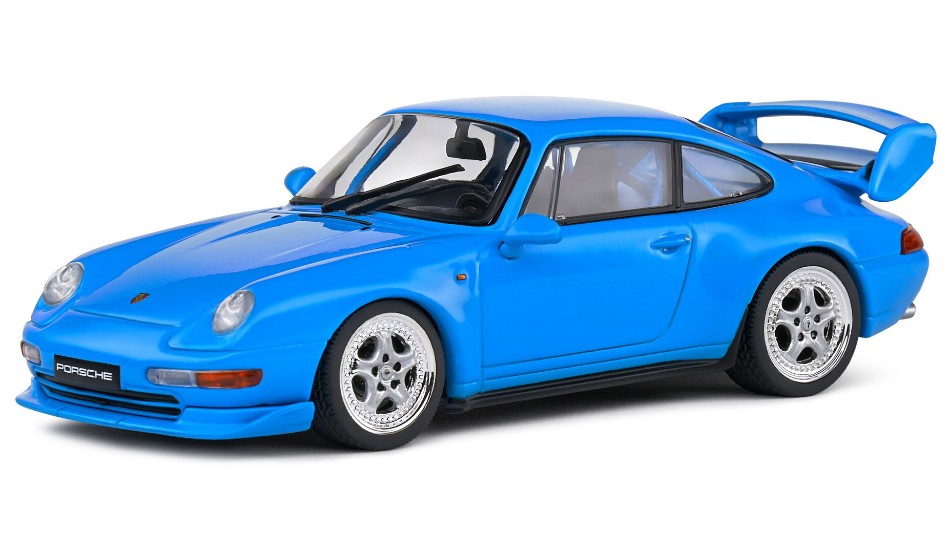 MODELLINO SCALA COMPATIBILE CON PORSCHE 911 993 RS CLUBSPORT COUPE 1993 LIGHT BLUE 1:43 SOLIDO SL4313801