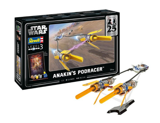 KIT DA MONTARE SCALA COMPATIBILE CON GIFT SET EPISODE 1 25th ANAKIN'S PODRACER KIT 1:31 REVELL RV05639