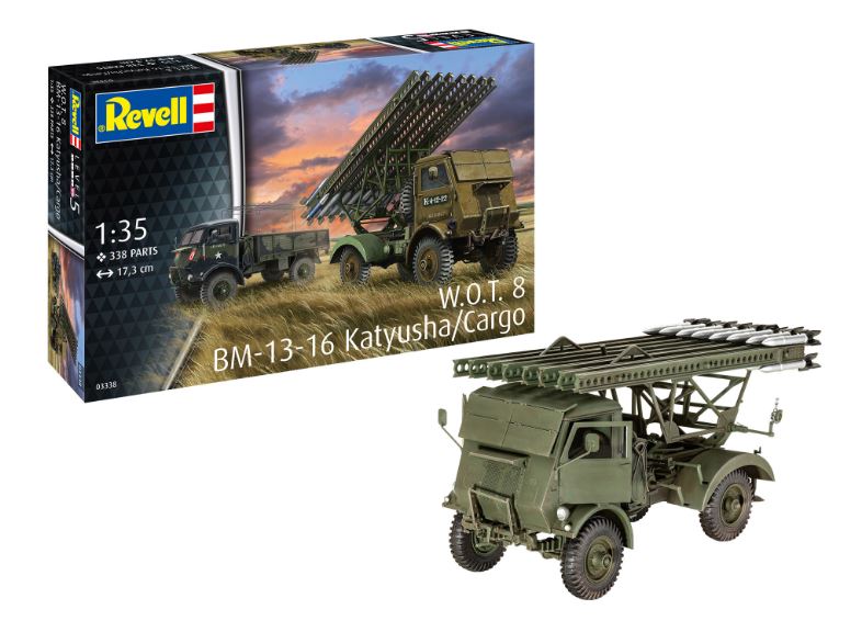 KIT DA MONTARE SCALA COMPATIBILE CON W.O.T.8 BM-13-16 KATYUSHA/CARGO KIT 1:35 REVELL RV03338