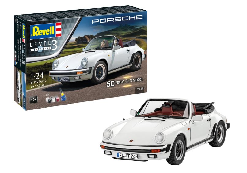 KIT DA MONTARE SCALA COMPATIBILE CON GIFT SET PORSCHE 50 YEARS OF THE G MODEL KIT 1:24 REVELL RV05646