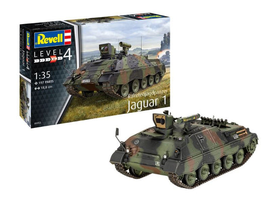 KIT DA MONTARE SCALA COMPATIBILE CON RAKETENJAGDPANZER JAGUAR 1 KIT 1:35 REVELL RV03353