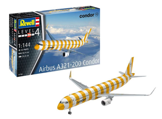 KIT DA MONTARE SCALA COMPATIBILE CON AIRBUS A321-200 CONDOR KIT 1:144 REVELL RV03788