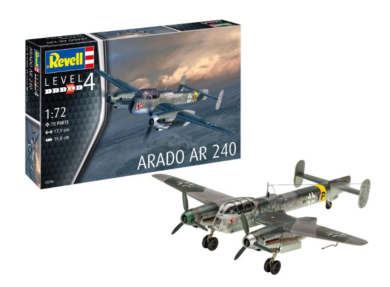 KIT DA MONTARE SCALA COMPATIBILE CON ARADO AR 240 KIT 1:72 REVELL RV03798