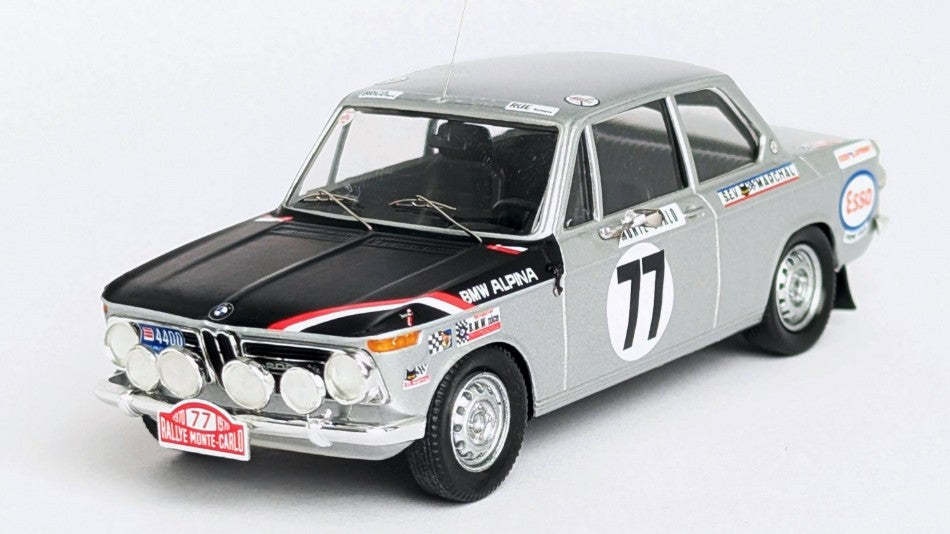 MODELLINO IN SCALA Trofeu COMPATIBILE CON BMW 2002 Ti MONTE CARLO RALLY 1970 "RAY"-BRICO 1:43 MODEL SCALE TFRRFR81 241217