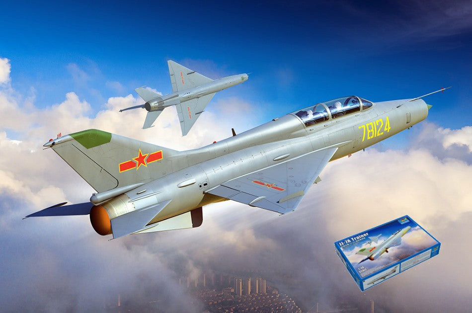 MODELLINO IN SCALA Trumpeter COMPATIBILE CON AEREO JJ-7A TRAINER KIT 1:48 MODEL SCALE TP02825 241217