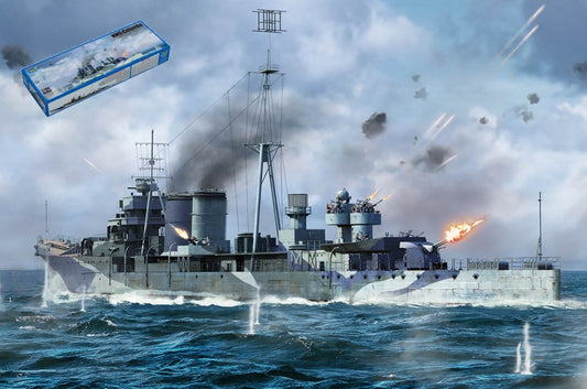 MODELLINO IN SCALA Trumpeter COMPATIBILE CON NAVE HMS COLOMBO KIT 1:700 MODEL SCALE TP06742 241217