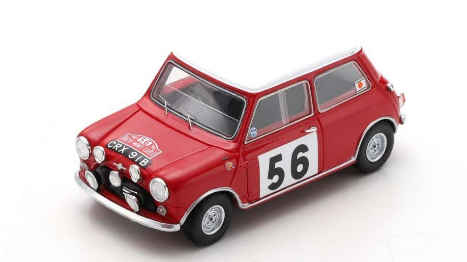 MODELLINO IN SCALA Spark Model COMPATIBILE CON BMC COOPER S N.56 MONTE CARLO 1965 P.HOPKIRK-H.LIDDON 1:43 MODEL SCALE S1195 241217