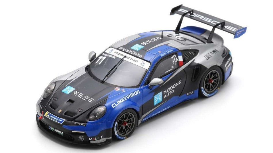 MODELLINO IN SCALA Spark Model COMPATIBILE CON PORSCHE 911 GT3 CUP N.11 CARRERA ASIA CHAMPION 2023 F.LATORRE 1:43 MODEL SCALE SA273 241217