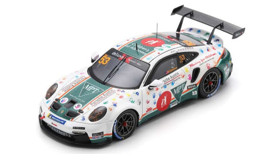 MODELLINO IN SCALA Spark Model COMPATIBILE CON PORSCHE 911 GT3 CUP N.53 CARR.CUP NORTH AMERICA CHAMP.2023 DICKINSON1:43 MODEL SCALE US370 241217